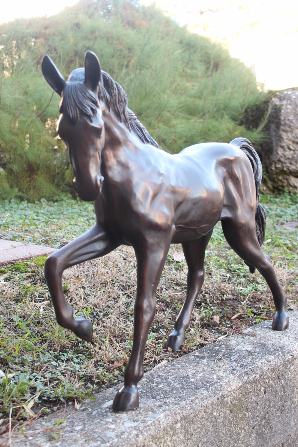Bronzeskulptur Pferd / verkauft